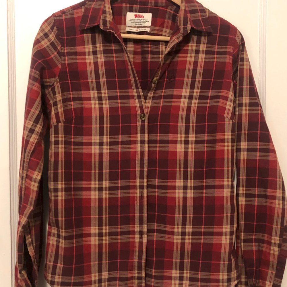 EUC Fjallraven Ovik long sleeve flannel